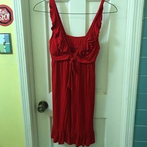 red dress